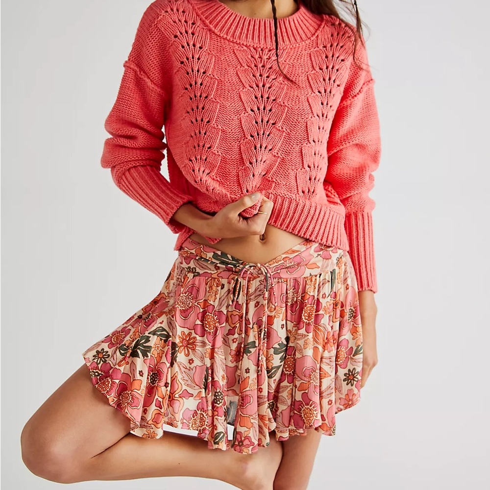 Free People Bell Song Pullover Sweater‎ Black small Maeve Anthropologie